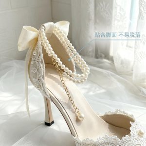 Handmade Lolita Lace Heels