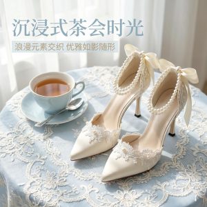 Handmade Lolita Lace Heels