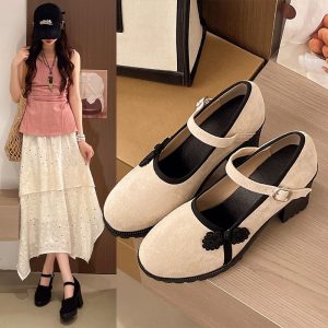 Chinese Elegance Mary Jane Heels