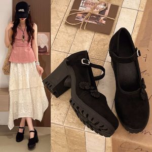 Chinese Elegance Mary Jane Heels