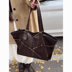Vintage PU Tote Bag