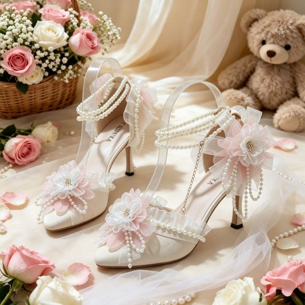 Moonlit Floral Lolita Heels