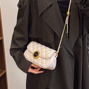 Quilted Chain Square Bag