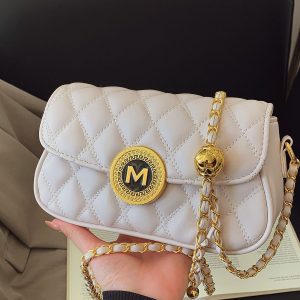 Quilted Chain Square Bag
