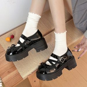 Vintage Bow Mary Jane Heels