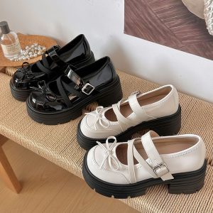 Vintage Bow Mary Jane Heels