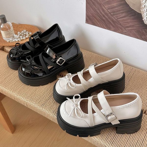 Vintage Bow Mary Jane Heels