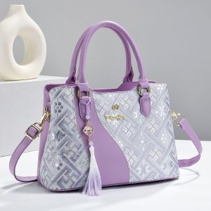 Embroidered Heritage Tote Bag