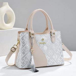 Embroidered Heritage Tote Bag