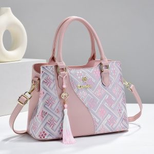 Embroidered Heritage Tote Bag