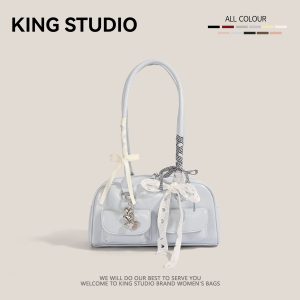 Ribbon Bow Bowling Bag
