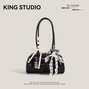 Ribbon Bow Bowling Bag
