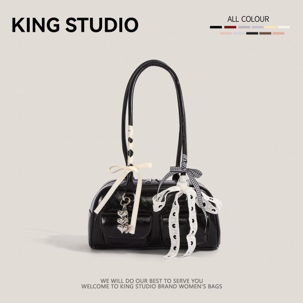 Ribbon Bow Bowling Bag