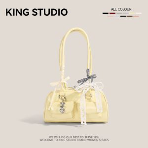 Ribbon Bow Bowling Bag