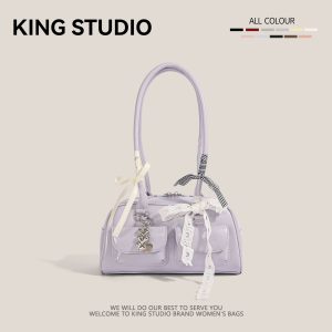 Ribbon Bow Bowling Bag