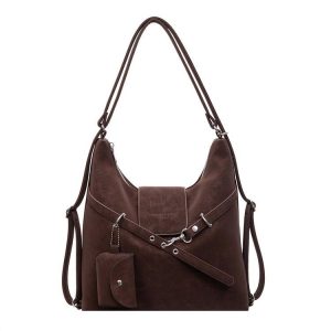 Vintage Suede Multiway Tote Bag