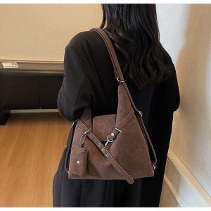 Vintage Suede Multiway Tote Bag