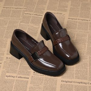 British Square-Toe Loafers