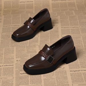 British Square-Toe Loafers