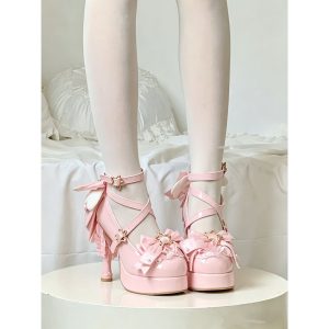 Dreamy Bow Platform Heels