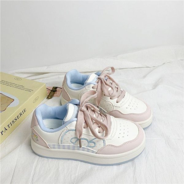 Kitty Embroidered Soft Sneakers