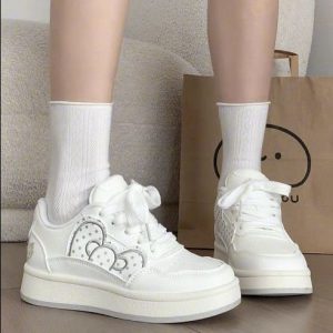 Kitty Embroidered Soft Sneakers