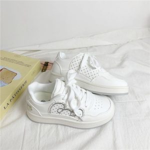 Kitty Embroidered Soft Sneakers