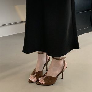 Elegant Roman Strap Heels