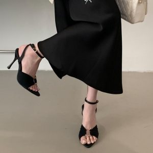 Elegant Roman Strap Heels