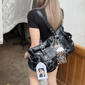 Y2K Moto Shoulder Bag