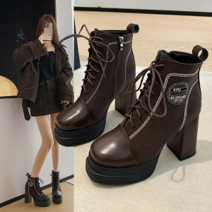 Korean Lace-Up Platform