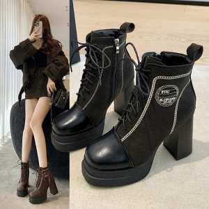 Korean Lace-Up Platform