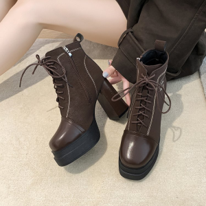Korean Lace-Up Platform