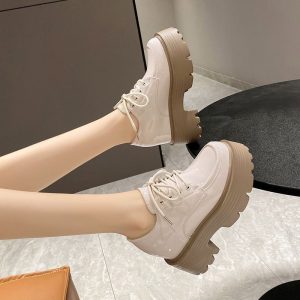 Crystal Charm Platform Loafers