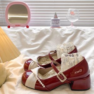 Silver Ballet Mary Jane Heels