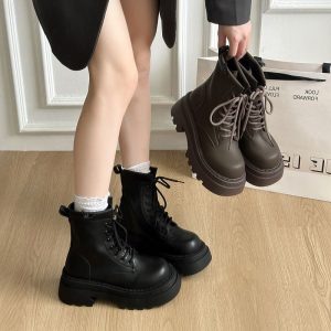 Vintage Lace-Up Combat Boots