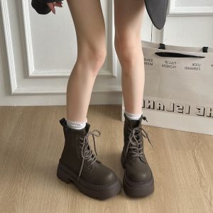 Vintage Lace-Up Combat Boots