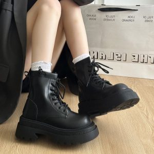 Vintage Lace-Up Combat Boots