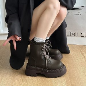 Vintage Lace-Up Combat Boots