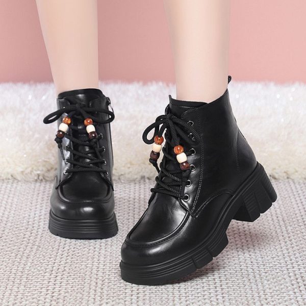 Cozy Lace-Up Ankle Boots