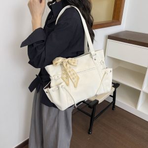 Vintage Suede Tote Bag