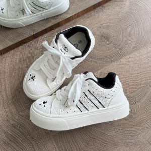 Korean Lace Bow Platform Sneakers